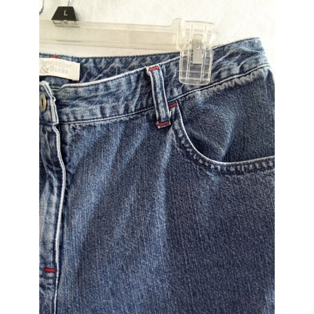 Christopher &Banks Womens Size 8 Capri Cropped Denim - Picture 6 of 12